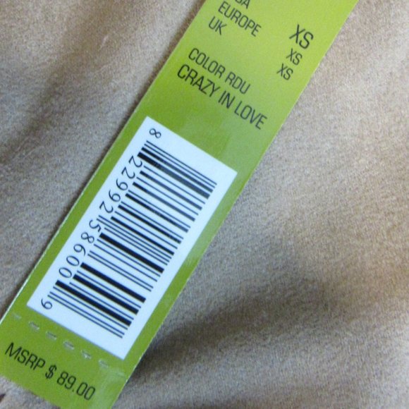 Fringed, Faux Suede, Faux Wrap Skirt - Picture 6 of 6